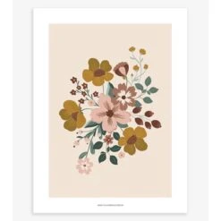 Affiche Enfant Bouquet Automnal CAPUCINE