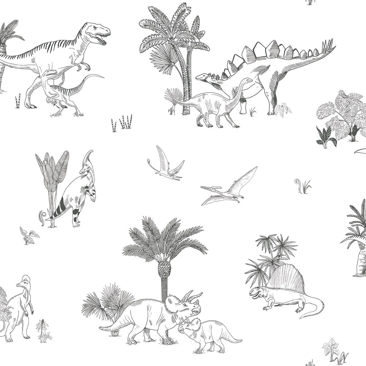 Papier Peint Intissé Dinosaures DINOSAURUS 2 Papier Peint Intissé Dinosaures DINOSAURUS – Image 2
