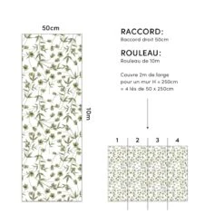 Papier Peint Enfant Motif Fleurs Hellébore WELLINGTON -Lilipinso Déco Soldes Boutique dad8871a339d2f0619222c48d7710044