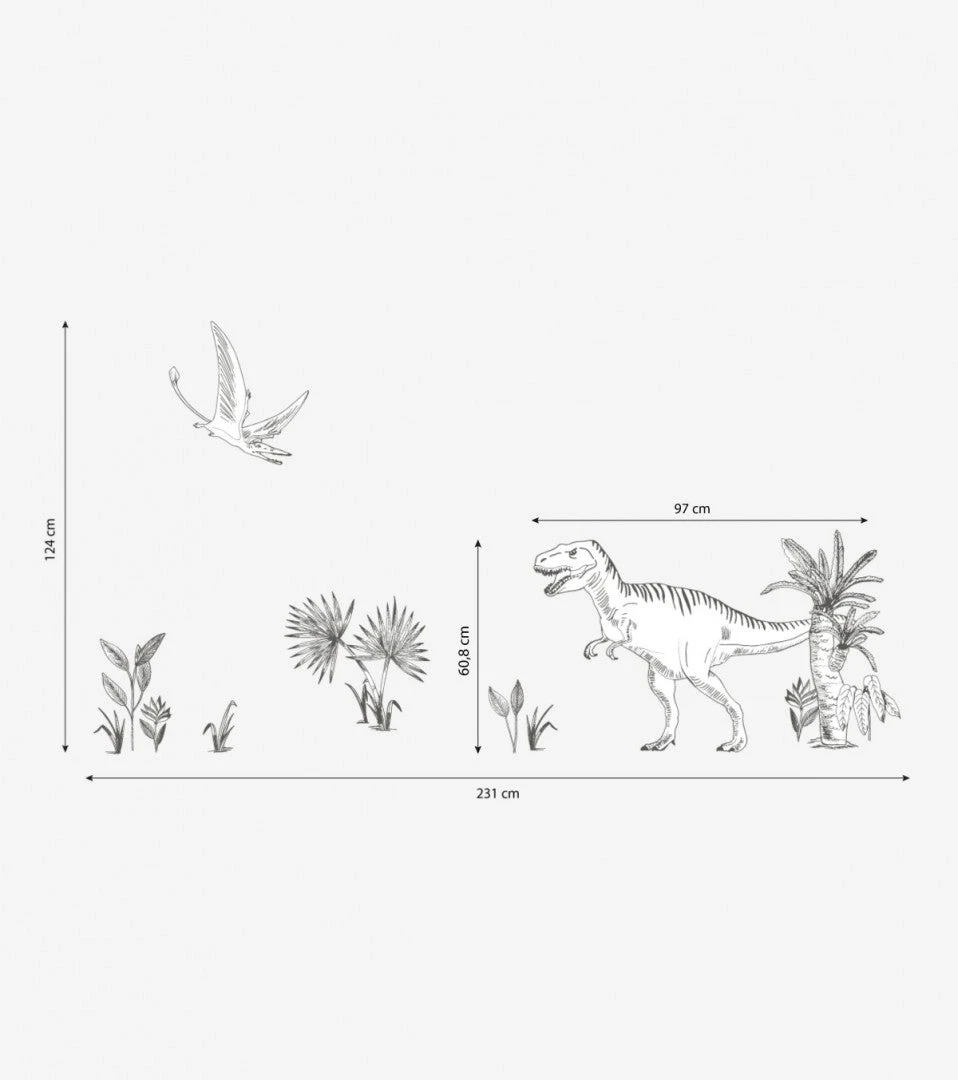 Stickers Muraux Dinosaure Lilipinso 3 Stickers Muraux Dinosaure Lilipinso – Image 3