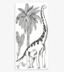 Stickers Muraux Dinosaure Lilipinso 9 Stickers Muraux Dinosaure Lilipinso -Lilipinso Déco Soldes Boutique dinosaurus stickers muraux diplodocus et palmier