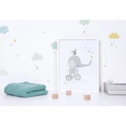 Affiche éléphant Sur Son Vélo SMILE -Lilipinso Déco Soldes Boutique e594152073fd5d643b75bc6f7b222b8e