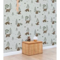 Papier Peint Enfant Motif Ours Et Montagne KHARU -Lilipinso Déco Soldes Boutique e668cd03e8c29d7747cc2bb7b7cd3760