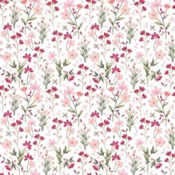 Papier Peint Enfant Motif Jardin D'été MAGENTA