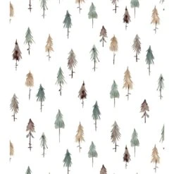 Papier Peint Enfant Motif Forêt De Sapin KHARU