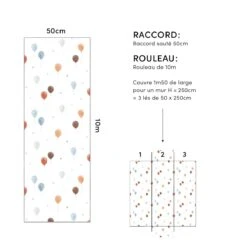 Papier Peint Enfant Motif Ballons GENTLE FRIENDS -Lilipinso Déco Soldes Boutique edeeb787e62ee2697ca362e6abf73e88