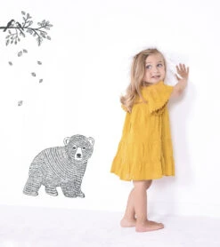 Grand Sticker Enchanted Ours Lilipinso -Lilipinso Déco Soldes Boutique enchanted grand sticker l ours 2 1