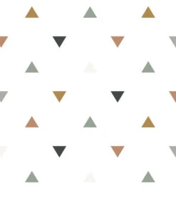 Papier Peint Enchanted Lilipinso (50cm X 10m) -Lilipinso Déco Soldes Boutique enchanted papier peint enfant motif triangles bleus vert 1