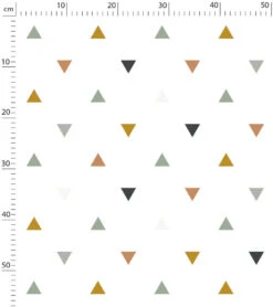 Papier Peint Enchanted Lilipinso (50cm X 10m) -Lilipinso Déco Soldes Boutique enchanted papier peint enfant motif triangles bleus vert 5 1