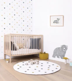 Papier Peint Enchanted Lilipinso (50cm X 10m) -Lilipinso Déco Soldes Boutique enchanted papier peint enfant motif triangles rose gris 3