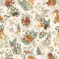 Papier Peint Animaux En Forêt FOREST -Lilipinso Déco Soldes Boutique f5673a85f62f77101b824d6bc149e9d2