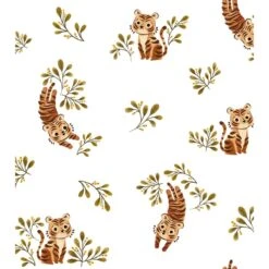 Papier Peint Enfant Motif Petit Tigre FELIDAE