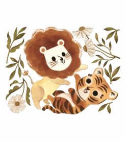 Grand Sticker Felidae Lilipinso 7 Grand Sticker Felidae Lilipinso -Lilipinso Déco Soldes Boutique felidae grand sticker jeu tigre et lion
