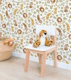 Papier Peint Felidae Lilipinso (50cm X 10m) -Lilipinso Déco Soldes Boutique felidae papier peint enfant motif jungle animaux 1