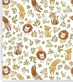 Papier Peint Felidae Lilipinso (50cm X 10m) -Lilipinso Déco Soldes Boutique felidae papier peint enfant motif jungle animaux 4