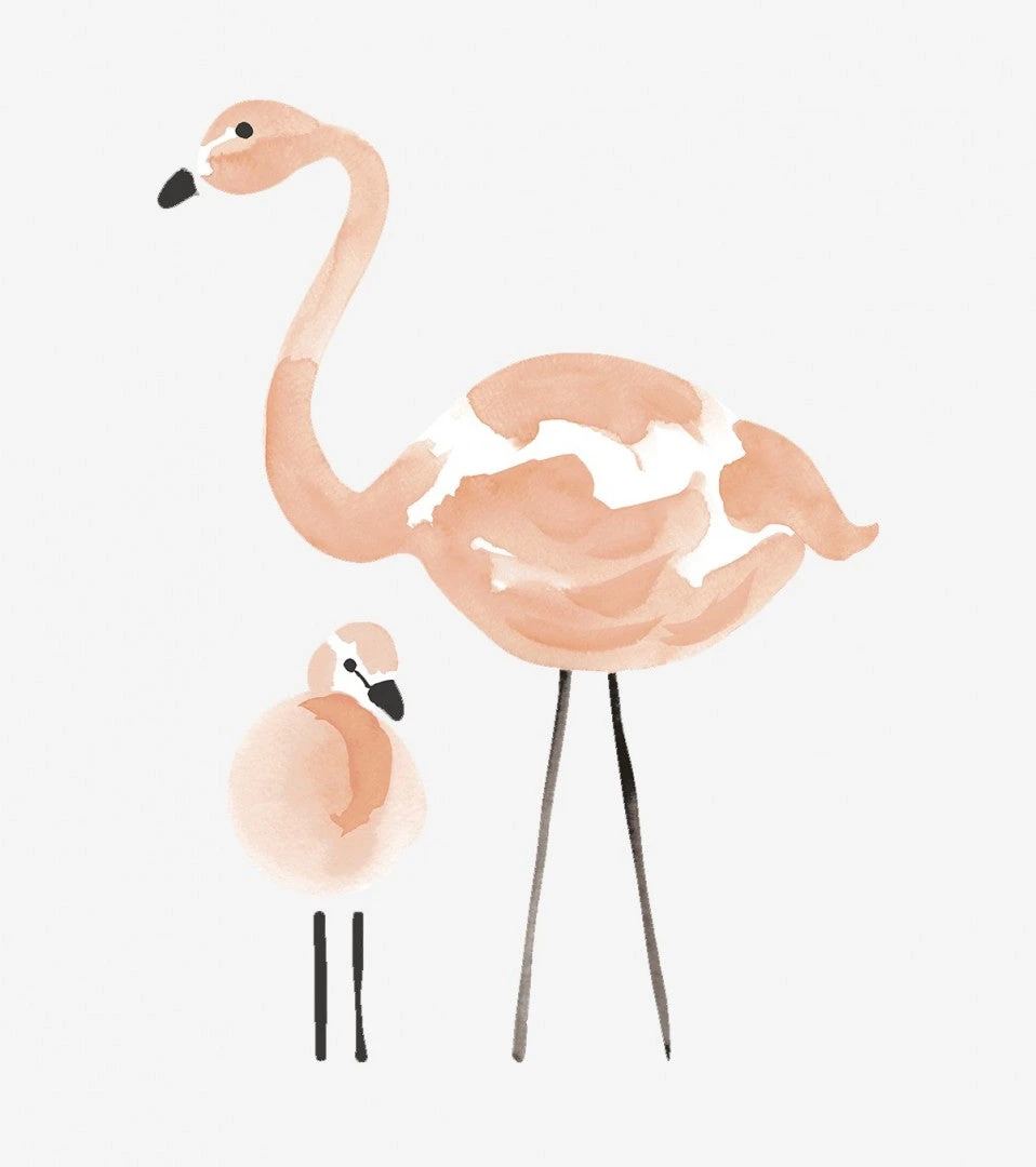 Grands Stickers Flamingo Lilipinso 1 Grands Stickers Flamingo Lilipinso