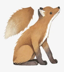 Grand Sticker Forest Lilipinso -Lilipinso Déco Soldes Boutique forest grand sticker renard vintage 2 1