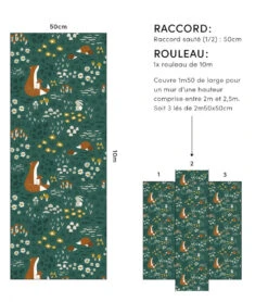 Papier Peint Forest Happiness Lilipinso (50cm X 10m) 15 Papier Peint Forest Happiness Lilipinso (50cm X 10m) -Lilipinso Déco Soldes Boutique forest happiness papier peint enfant motif animaux de la foret 3