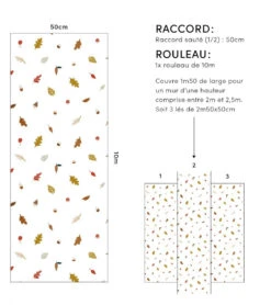 Papier Peint Forest Happiness Lilipinso (50cm X 10m) -Lilipinso Déco Soldes Boutique forest happiness papier peint enfant motif foret 3 1