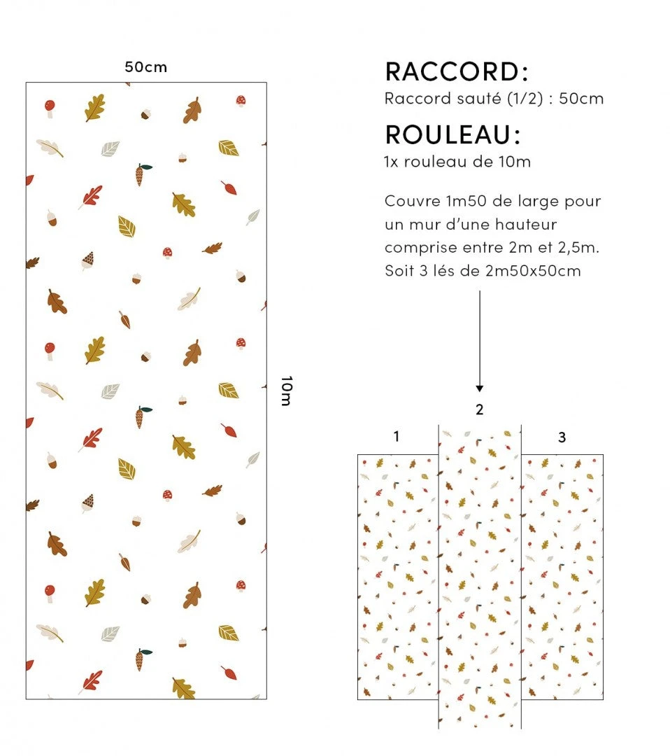 Papier Peint Forest Happiness Lilipinso (50cm X 10m) 2 Papier Peint Forest Happiness Lilipinso (50cm X 10m) – Image 2