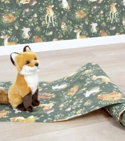Papier Peint Forest Lilipinso (50cm X 10m) -Lilipinso Déco Soldes Boutique forest papier peint enfant motif animaux de la foret 10