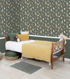 Papier Peint Forest Lilipinso (50cm X 10m) -Lilipinso Déco Soldes Boutique forest papier peint enfant motif animaux de la foret 3 1