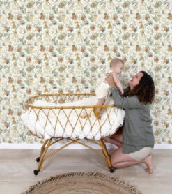 Papier Peint Forest Lilipinso (50cm X 10m) -Lilipinso Déco Soldes Boutique forest papier peint enfant motif animaux de la foret 5