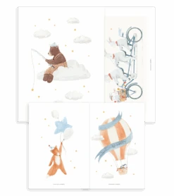 Lot De 4 Affiches Gentle Friends Lilipinso