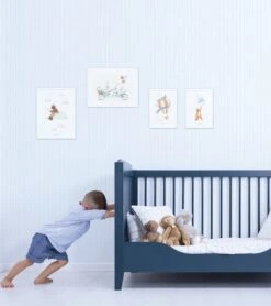 Lot De 4 Affiches Gentle Friends Lilipinso -Lilipinso Déco Soldes Boutique gentle friends lot de 4 affiches enfant lapin ours renard montgolfieres 2