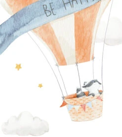 Lot De 4 Affiches Gentle Friends Lilipinso -Lilipinso Déco Soldes Boutique gentle friends lot de 4 affiches enfant lapin ours renard montgolfieres 6