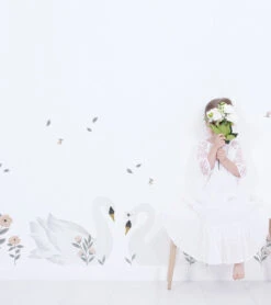 Planche De Stickers Grace Lilipinso 16 Planche De Stickers Grace Lilipinso -Lilipinso Déco Soldes Boutique grace sticker muraux cygnes blanc 1