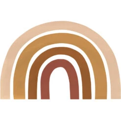 Grand Sticker Grand Arc-en-ciel En Vinyle Mat Multicolore