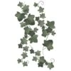 Grand Sticker Guirlande Feuilles En Vinyle Mat Vert