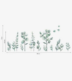 Planche De Stickers Plantes Et Fleurs Lilipinso -Lilipinso Déco Soldes Boutique greenery stickers muraux tiges et feuillages 3