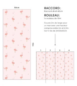 Papier Peint Hello Lovely Lilipinso (50cm X 10m) -Lilipinso Déco Soldes Boutique hello lovely papier peint enfant motif autruches 3