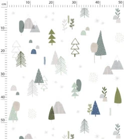 Papier Peint In The Woods Lilipinso (50cm X 10m) -Lilipinso Déco Soldes Boutique in the woods papier peint enfant motif foret scandinave 6