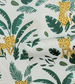 Papier Peint Jungle Night Lilipinso (50cm X 10m) 15 Papier Peint Jungle Night Lilipinso (50cm X 10m) -Lilipinso Déco Soldes Boutique jungle night papier peint enfant motif guepards