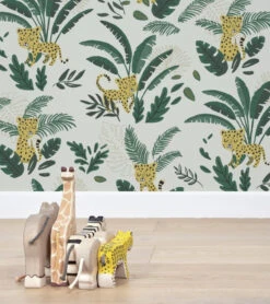 Papier Peint Jungle Night Lilipinso (50cm X 10m) 17 Papier Peint Jungle Night Lilipinso (50cm X 10m) -Lilipinso Déco Soldes Boutique jungle night papier peint enfant motif guepards 2