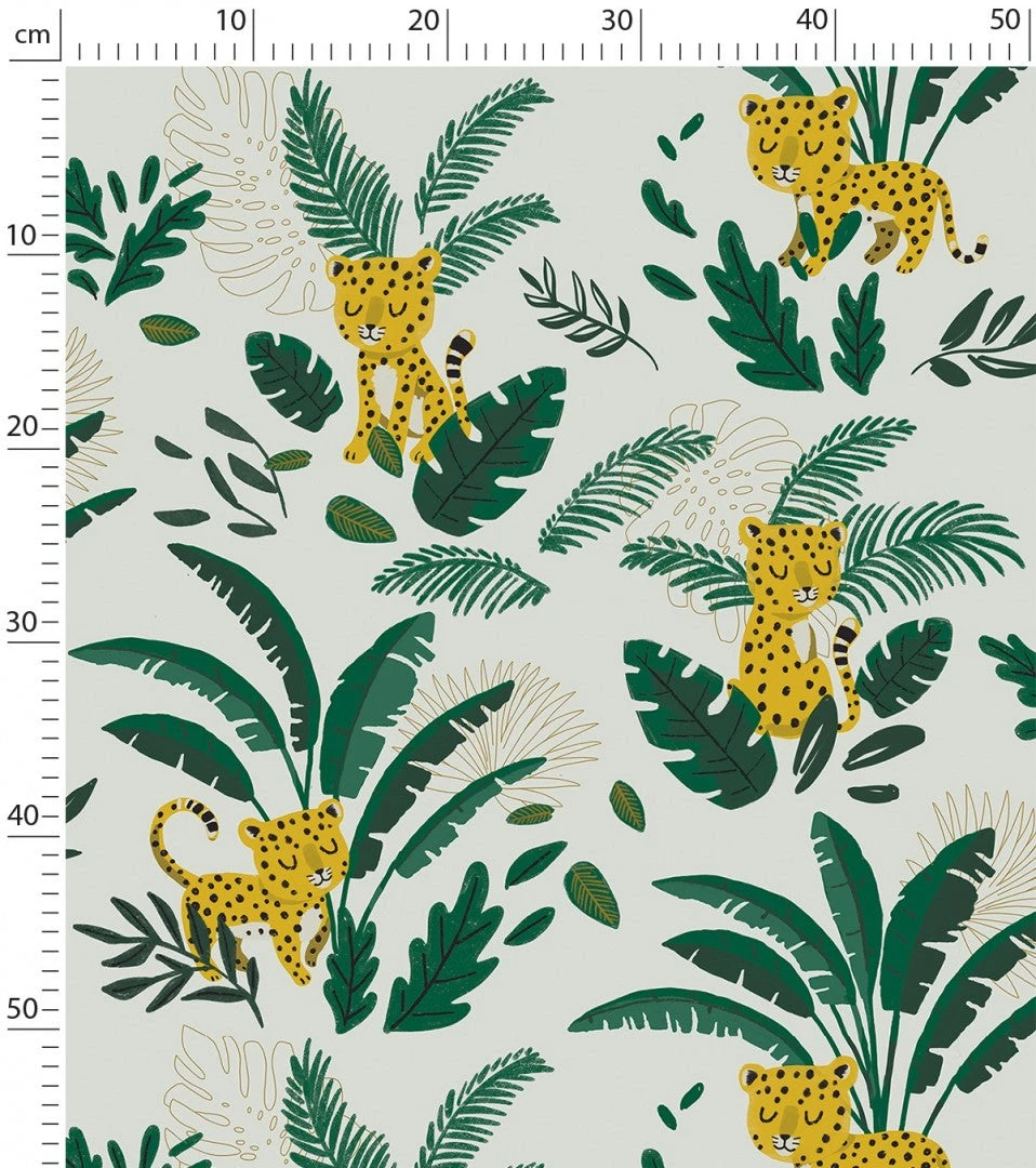 Papier Peint Jungle Night Lilipinso (50cm X 10m) 10 Papier Peint Jungle Night Lilipinso (50cm X 10m) – Image 10