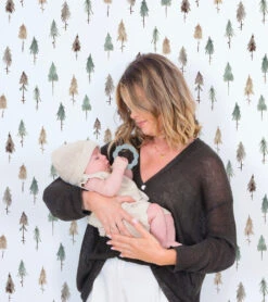 Papier Peint Kharu Lilipinso (200 X 248cm) -Lilipinso Déco Soldes Boutique kharu papier peint enfant motif foret de sapin 2 1