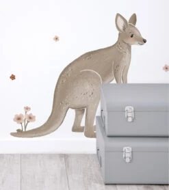 Grand Sticker Lilydale Animaux Lilipinso -Lilipinso Déco Soldes Boutique lilydale grands stickers les kangourous 3 1