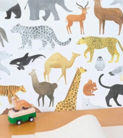 Papier Peint Living Earth Motif Animaux Lilipinso (50cm X 10m)