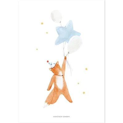 Lot De 4 Affiches Hot-air Balloons 6 Lot De 4 Affiches Hot-air Balloons – Image 6