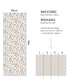 Papier Peint Louise Lilipinso (400 X 248cm) -Lilipinso Déco Soldes Boutique louise papier peint enfant motif fraises 2 1