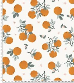 Papier Peint Louise Lilipinso (400 X 248cm) -Lilipinso Déco Soldes Boutique louise papier peint enfant motif oranges 3