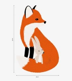 Grand Sticker Mr Fox Lilipinso -Lilipinso Déco Soldes Boutique m fox grand sticker renard 2 1