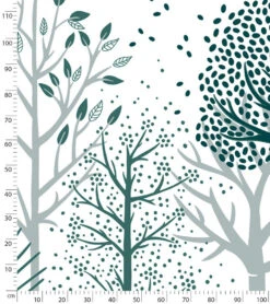 Papier Peint Mr Fox Lilipinso (50cm X 10m) -Lilipinso Déco Soldes Boutique m fox papier peint panoramique arbres bleus 4 1