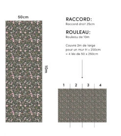 Papier Peint Magenta Lilipinso (50cm X 10m) -Lilipinso Déco Soldes Boutique magenta papier peint enfant motif jardin d ete 5 1