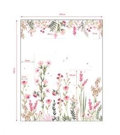 Papier Peint Magenta Champs De Fleurs Lilipinso (200 X 248 CM) -Lilipinso Déco Soldes Boutique magenta papier peint panoramique champs de fleurs rose gauche 3