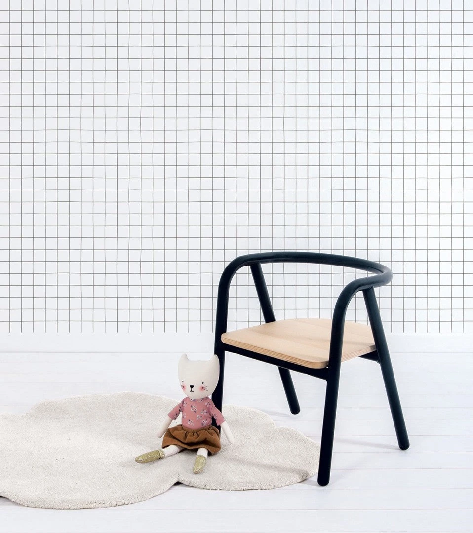 Papier Peint Minima Motif Quadrillage Lilipinso (50cm X 10m) 2 Papier Peint Minima Motif Quadrillage Lilipinso (50cm X 10m) – Image 2